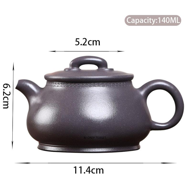 

140ml Chinese Yixing Purple Clay Teapot Kettle Beauty Tea Infuser Handmade Zisha Tea Pot Household Retro Tea Set Teaware Gifts