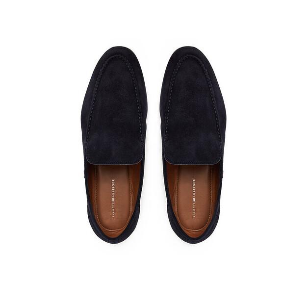 Ankle Boots Tommy Hilfiger Hilfiger Flexible Suede Loafer FM0FM05496 Dark Blue