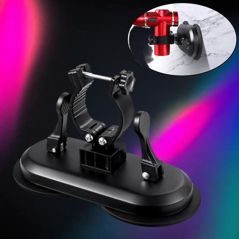 Massage Gun Holder with Suction Cup – Hands-Free Mount for Fascia Gun, No Installation Needed