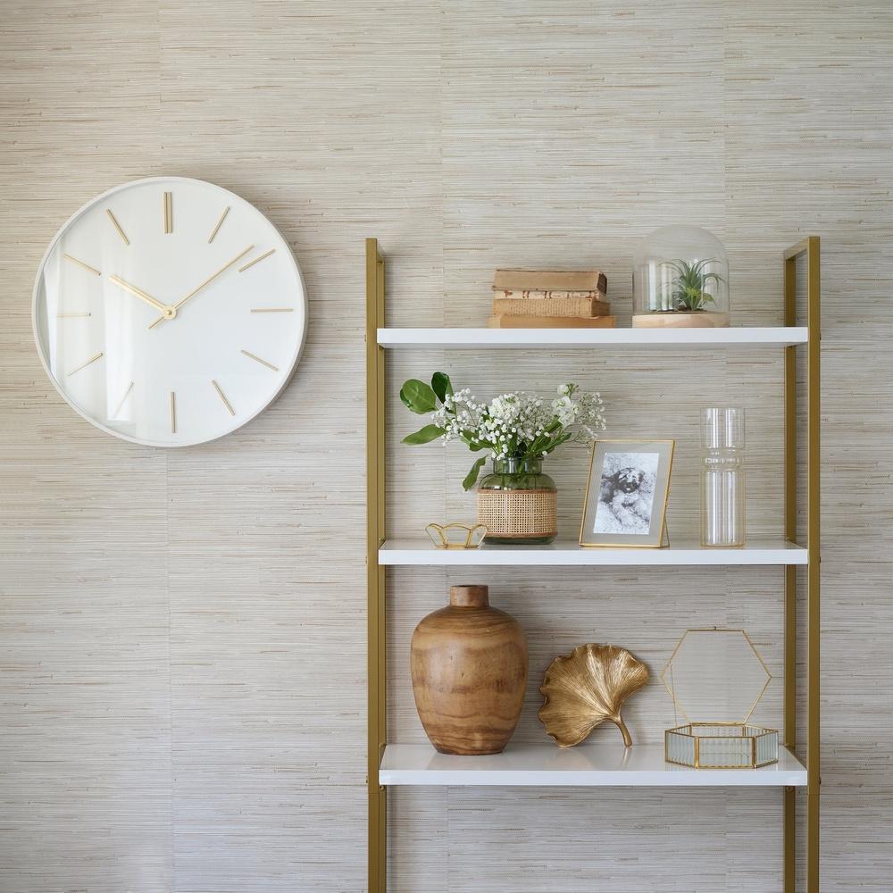 

Iridescent Fluted Glass Vase Tabletop Décor Centerpiece Handcrafted Durable Glass Accent Home Office Flower Display United States