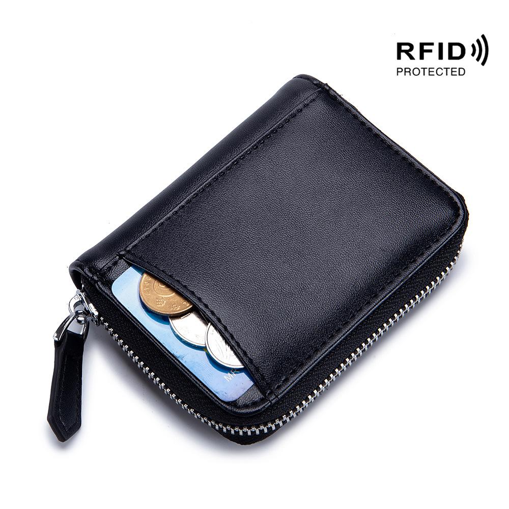 Japanese Change Bag RFID Anti-theft Brush Men's and Women's Zipper Coin Storage Classification Change Bag