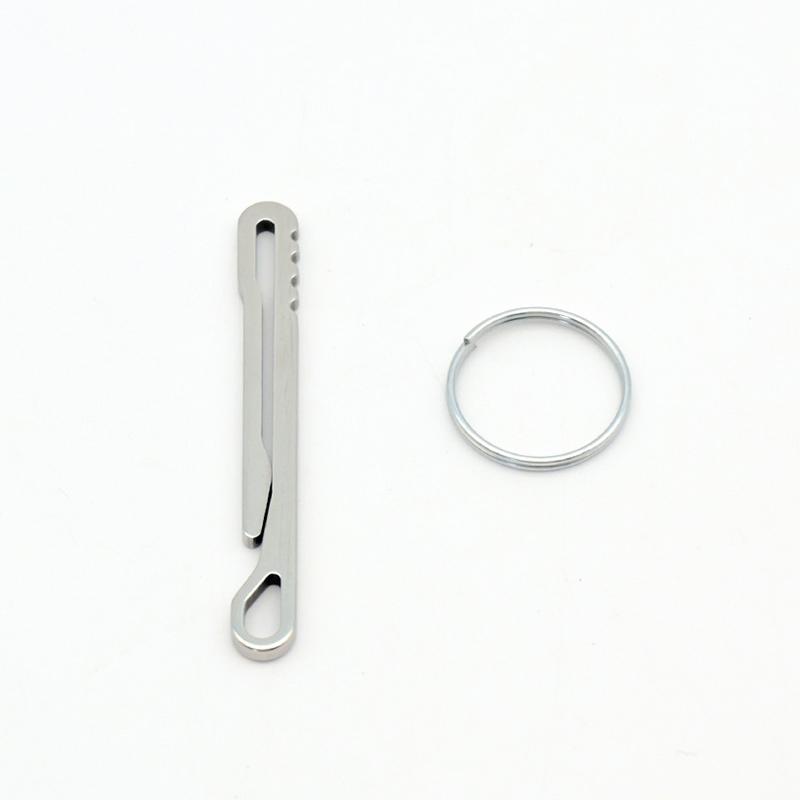 Stainless Steel Edc Tool Wallet Multi-Functional Keychain Carabiner Money Clip Essential Outdoor Camping Accessorie