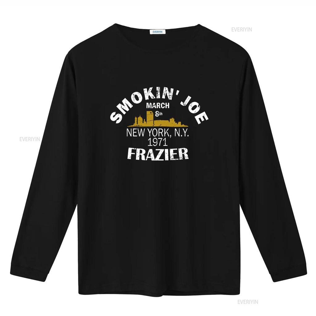 Joe Frazier Active T Shirt Logo Mens Black Funny Size S to 5XL vintage Washed Unisex Breathable designer clothes