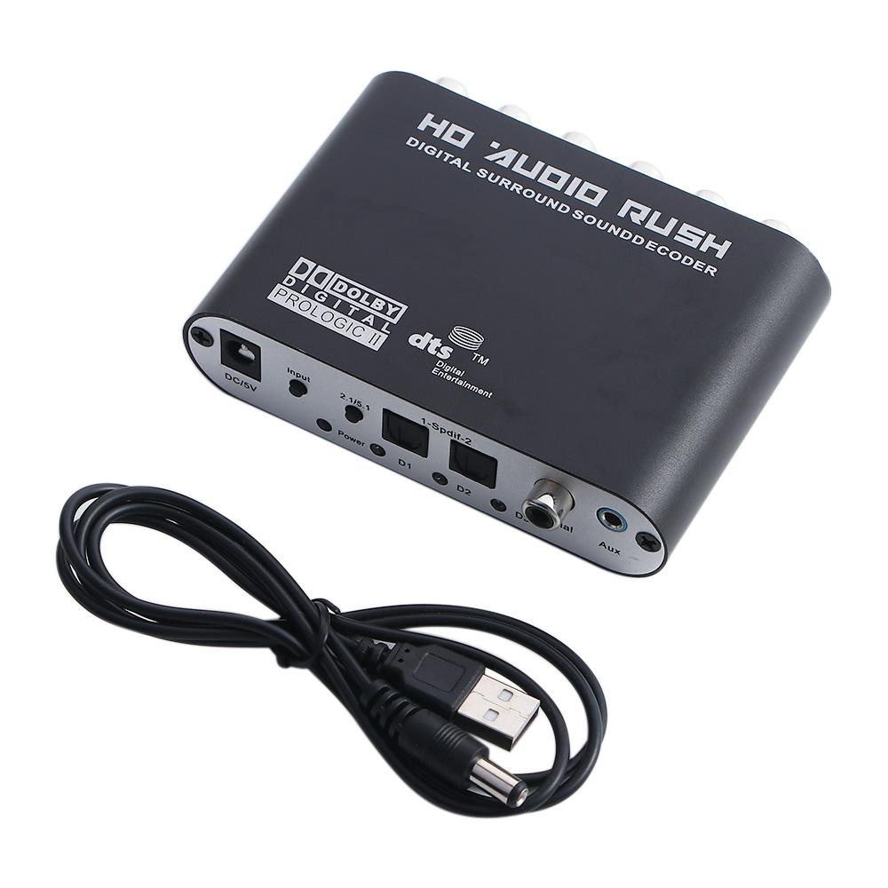 5.1 Channel SPDIF Coaxial Audio Decoder DAC Converter Decoder Amplifier AC3 Audio Digital to Analog