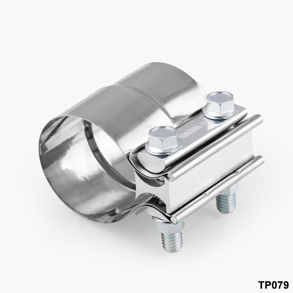 Premium Quality 2.25" To 2.5" Stainless Exhaust Band Clamp Step Clamps For Catback Muffler
