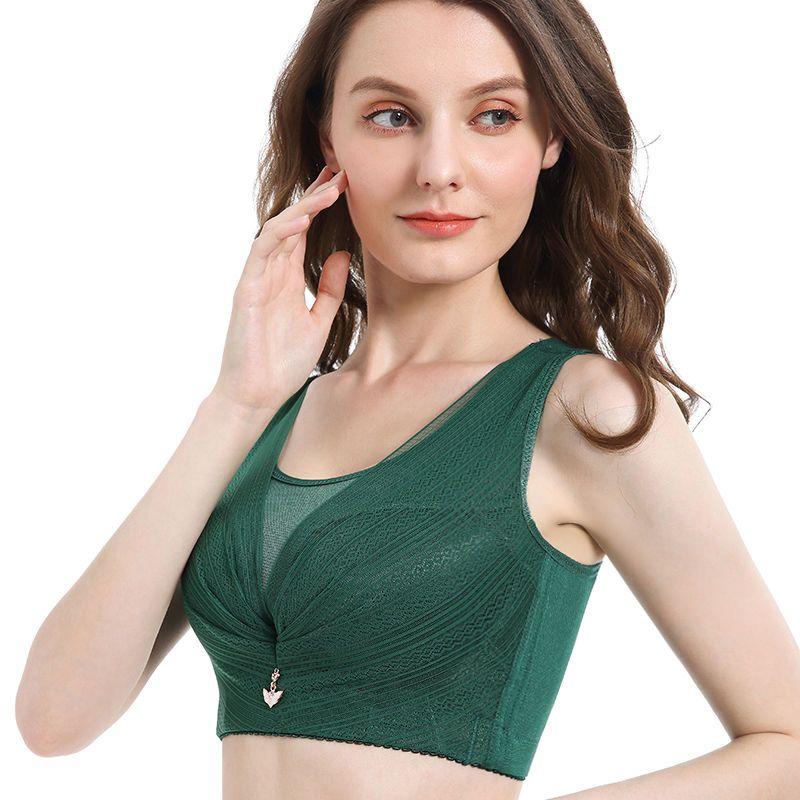 Ropa interior de encaje Sexy Lingeire de talla grande, sujetadores de copa fina para mujer, lencería acolchada sin aros, ropa interior, corsé, sujetador