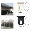 10 Pack RV Awning Hooks, Lightweight Hooks