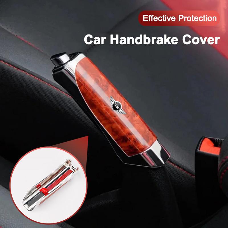 BBJV7 Car Handbrake Grip Cover ABS Carbon Fiber Anti-slip Protection Cases for BMW Mini Cooper R50 R53 R55 R56 R60 R61 F54 F55 F56 F60