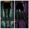 Fashion Glow In The Dark Hosiery With Elastic Waistband Halloween Pantyhose Perfect For Evening Event And Daily Use