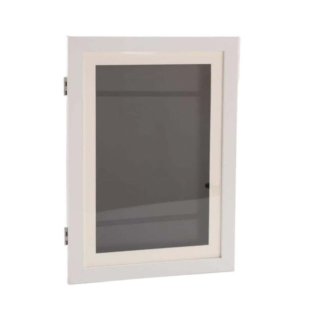 Multi-functional Wooden Picture Frame Wall Mount Magnetic Closure Flip Photo Frame Rectangle Changeable Decorative Frame Office