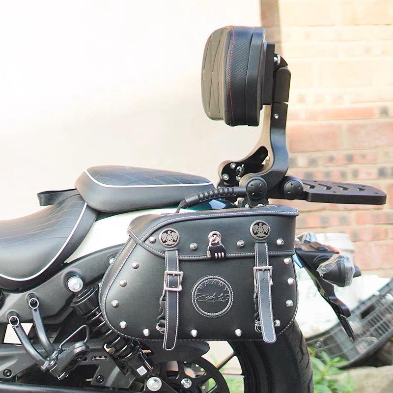 CFMOTO 250CLC Waterproof Side Bag & Anti-Fall Bumper Accessories with Folding Backrest and Step Shelves