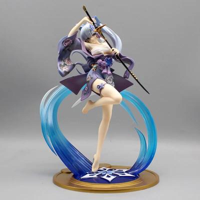 Kamisato Ayaka Figures Kamisato Anime Figurine PVC Statue Model Collectible Desk Decoration Toy Doll