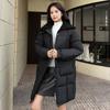Lamb's wool down cotton jacket women's mid-length thickened jacket 2025 new winter lapel padded jacket high-end cotton jacket