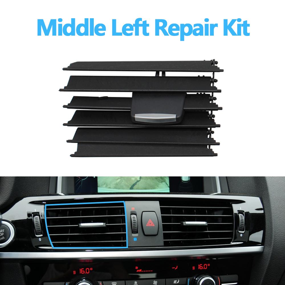 Car Front Middle AC Air Conditioner Vent Outlet Grille Slide Clip Repair Kit Replacement For BMW X3 X4 F25 F26