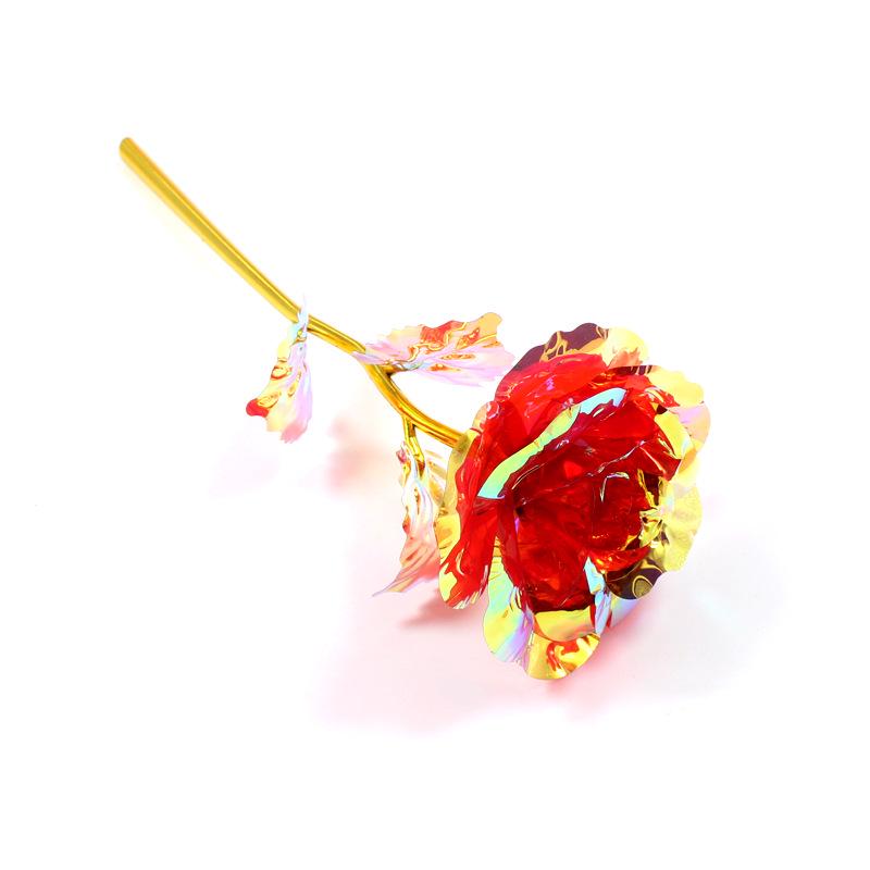 24k Glare Gold Foil Roses: Colorful Valentine's Day Gifts for Mothers and Lovers - Artificial Flowers