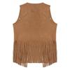 2026 Herren Western Wildleder Fransen & Nieten Schnalle Weste