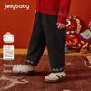 [Boys' Winter Fleece Pants] Antibacterial, Temperature-Lock, Thickened One-Piece, New 2026 Warm Style