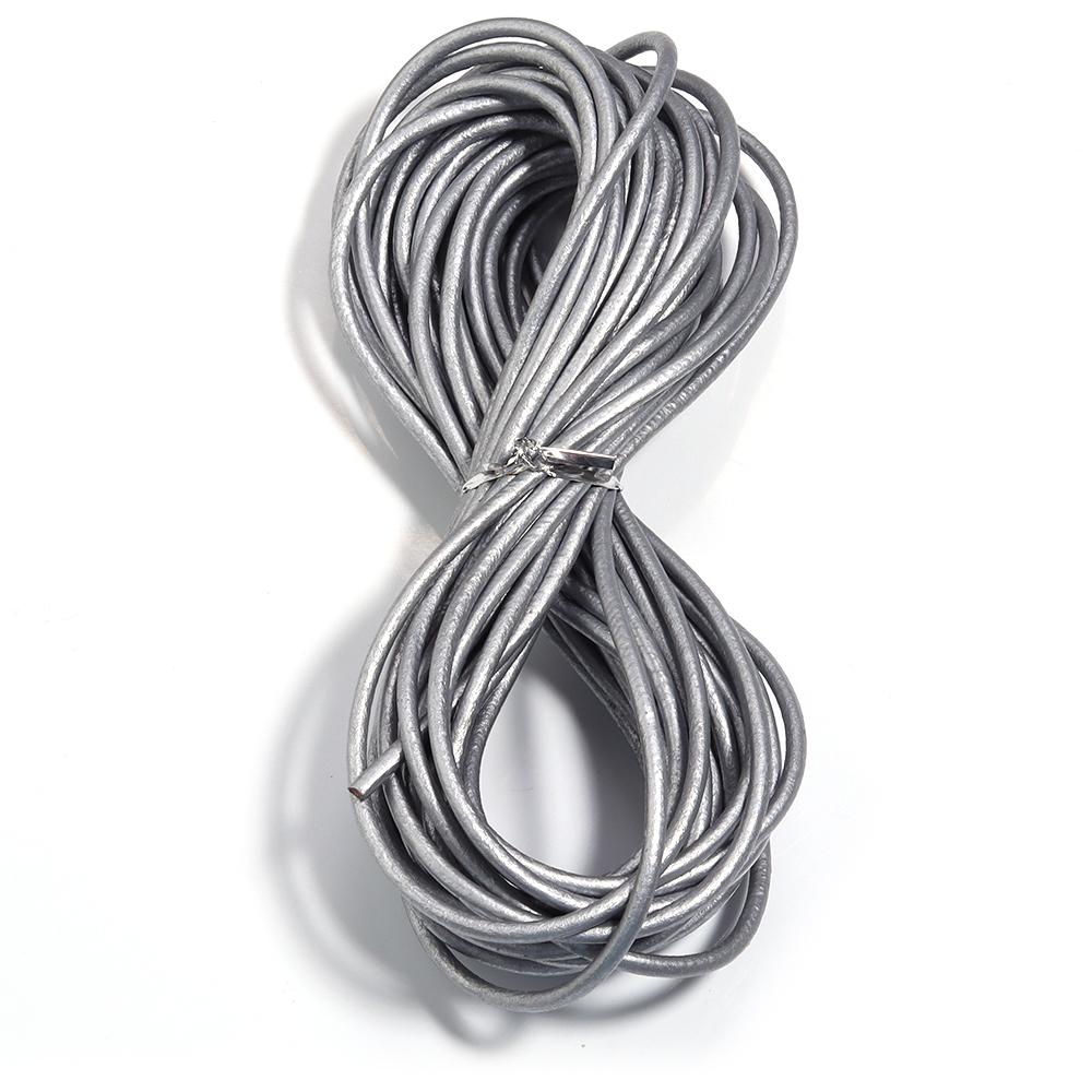 10yards/lot Genuine Leather Cord Dia 1/1.5/2/3mm Colored Round Leather Rope For DIY Bracelet Necklace Jewelry Making Accessories