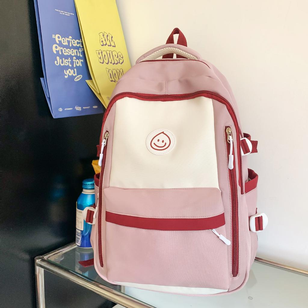 Korean Version of Junior High School Students' Large-capacity Backpack Simple Middle School Students' Burden Reducing Leisure Backpack