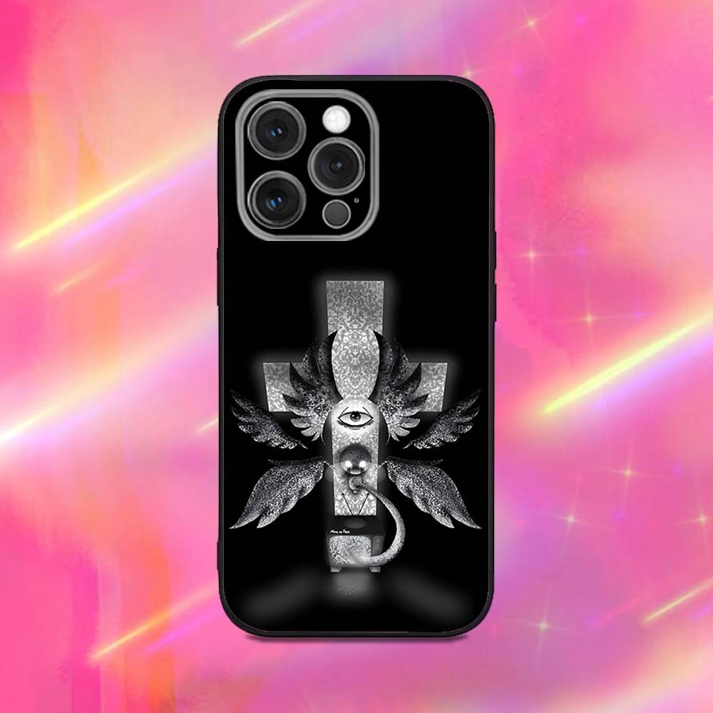 

The B-Binding Of I-Isaac Phone Case For iPhone 16,15,14,13,12,11,Pro,Max,Plus,X,XS,XR,SE,8,7,Mini,Soft Silicone Black Case iPhone13mini