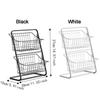 Detachable Double Layer Fruits Holder Iron Snack Storage Rack  Pantry