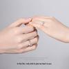 S925 Silver Couple Rings for Men & Women: Japanese & Korean Style Love Heart Matching Rings, Perfect for Proposals and Romantic Gifts.