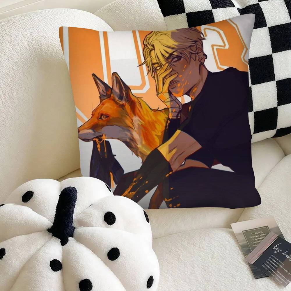 The Foxhole Court Pillow Case Fashion Square Pillowcase Bedroom Sofa Room Ins Decoration Leisure