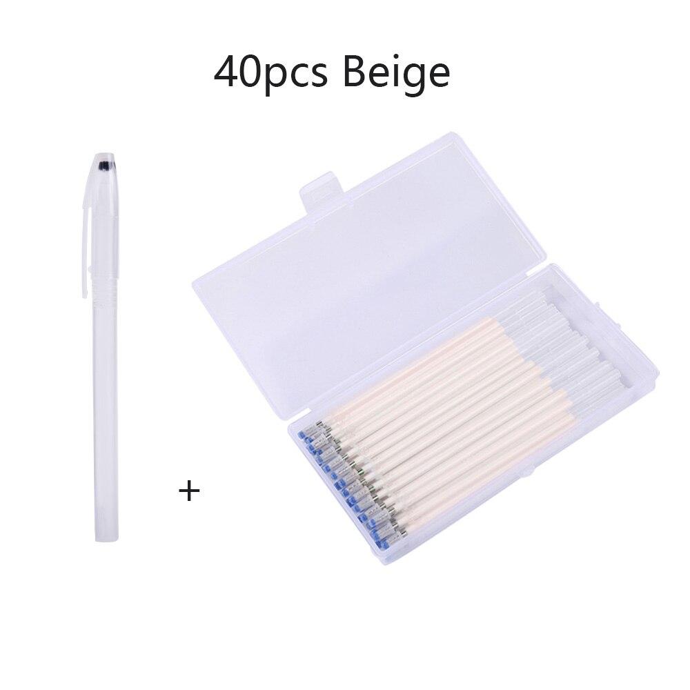 40 шт./компл., высокотемпературные исчезающие маркеры для ткани, карандаш для рисования линий, ручки для рукоделия, швейные аксессуары, коробка China