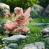Picchetto Decorativo per Giardino Fata dei Fiori, Decorazione Fata 2D in Acrilico per Giardino, Picchetto Impermeabile a Forma di Fata Colibrì per Prato Balcone Fioriera