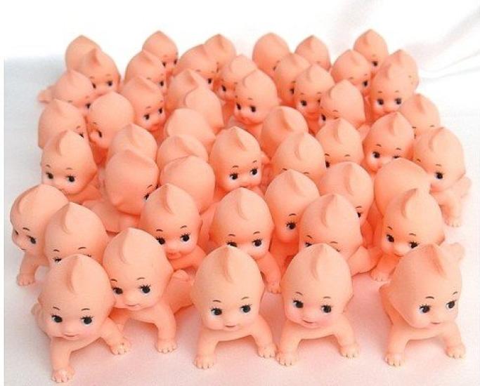 Kewpie 5cm of Japanese-made dolls, crawling, (set 50)