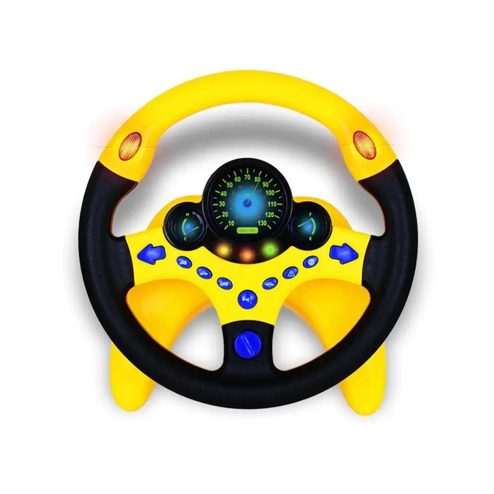 Multi Functional Simulation Steering Wheel Toys 360 ° Rotation Simulate Driving Car Toy  Kids Toys