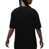 Jordan T-shirt Femme Manches Courtes Ample Col Rond Lettre Logo Respirant Hauts Noir IH0834010