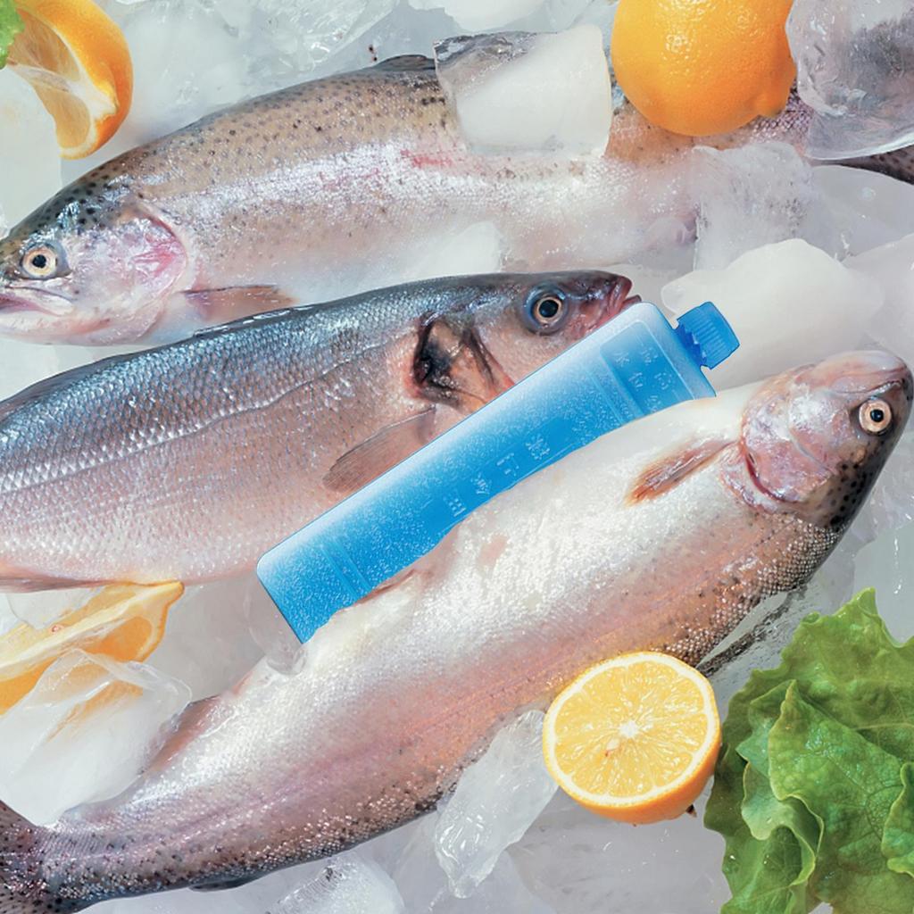 2pc Reusable Gel Freezer Pack Refrigerator Ice Blocks Ice Crystal Box Cold Pack Picnic Fresh Food Cooler Water Injection Box