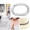 1 Yard (90cm) Rhinestone Chain Crystal Glass Trimming DIY Garment Accessories DecorationWhite