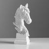 Horse Head Statue Decors Animal Sculptures Horse Figurines Ornament for Home Office Table Decors Collectibles Gift