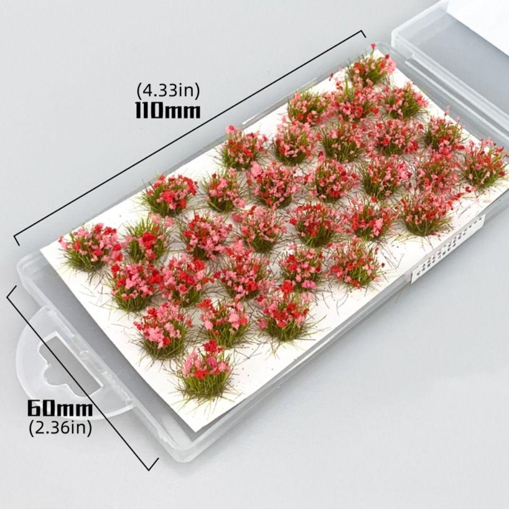 Simulation Small Grass Model Diy Building Static Tuft Toys Miniature Flower Cluster Sand Table