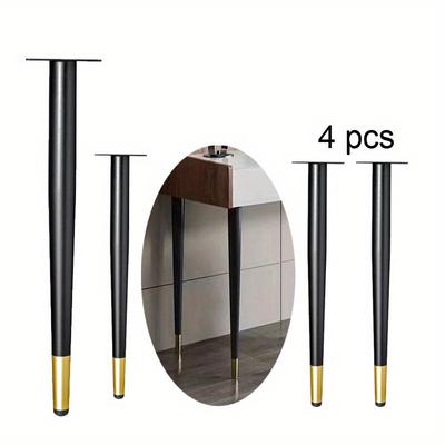 4pcs Furniture Leg Accessories Furniture Legs Metal Furniture Legs Replacement Sofa Living Room Bedroom Table Cabinet TV Stand Feet