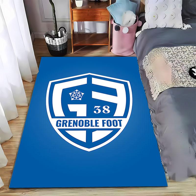 Grenoble Foot Logo Carpet suitable as a non-slip mat for the living room or bedroom sofa