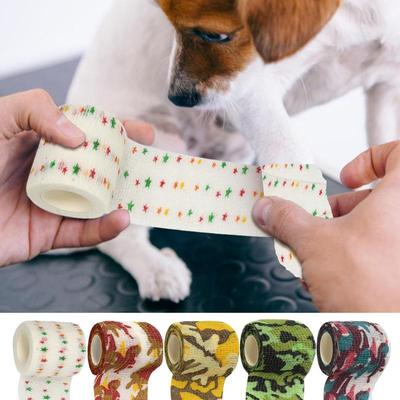 Self-Sticking Bandage Wrap Breathable Adhesive Tape Bandage Tape Roll Self-Adhering Bandage Wrap Soft Wrist Tape For Pets Dogs
