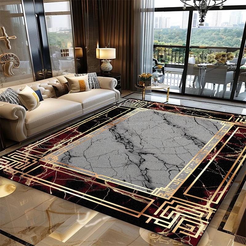 Nordic Style Large Area Rug for Living Room Abstract Decoration Carpet Luxury Bedroom Lounge Rugs Washable Sofa Coffee Table Mat
