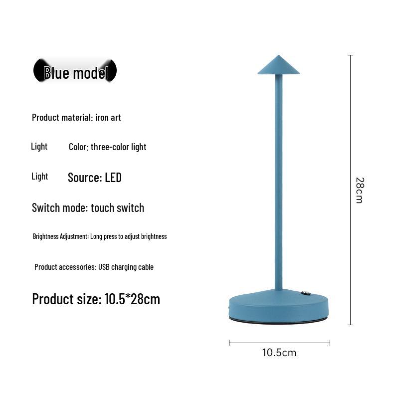 

Minimalist LED Mushroom Table Lamp - Rechargeable Indoor/Outdoor Lighting for Restaurants and Bars