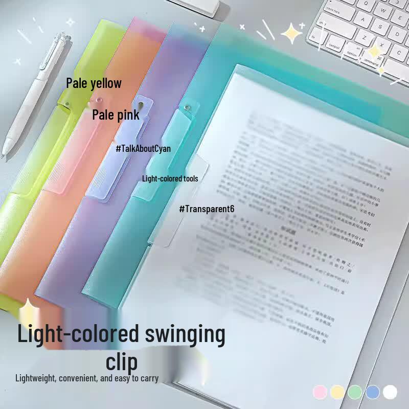 A4 Side-Opening PP Document Folders - 5 Pack