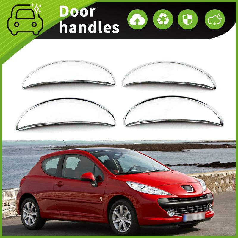 Peugeot 206/207 Ochranné lišty klik a misek dveří proti poškrábání