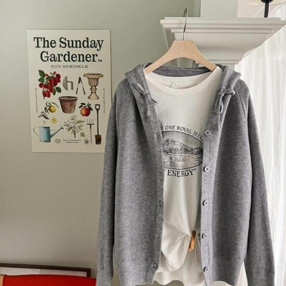 New ArriVals Open Run Women V Neck Button Hoodie Long sleeVe Cardigan