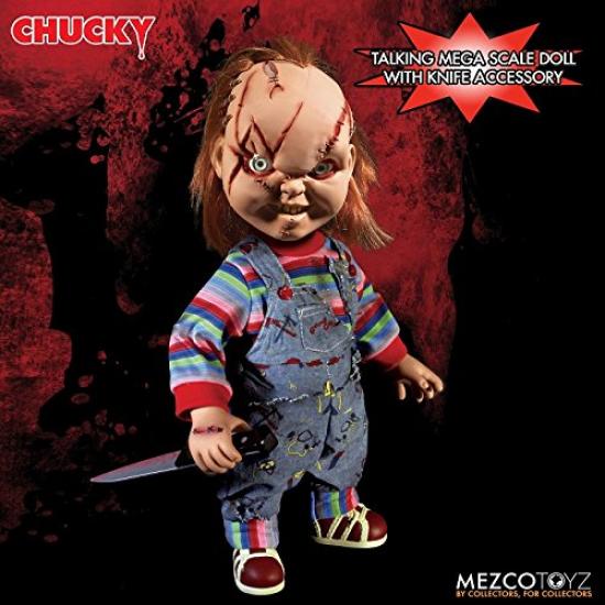 Lalka Chucky Mówiąca Mega Skala Dziecięca 15-calowa