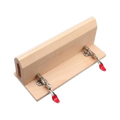 Wood Leather Craft Lacing Stitching Clip Tool Adjustable Wood Leathercraft Clamp Table for Hobbyist and Professional