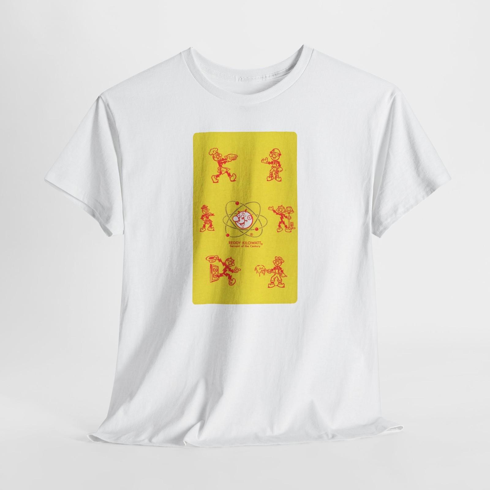 Vintage Advertisement Electric Power Light Mascot Unisex Cotton T-Shirt Mens Womens Tees Top Tee S