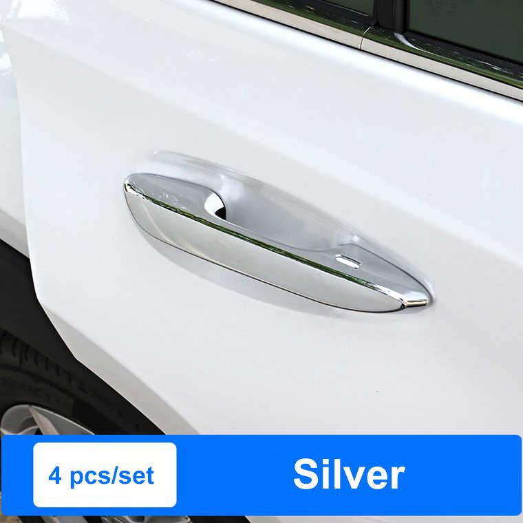QHCP ABS Door Handle Cover Trim Carbon Fiber Style Car Exterior Door Handle Frame Sticker 4Pcs/Set Fit For Lexus UX200