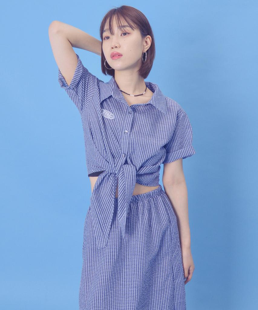 KATHARSIS Crop Shirt (Blue)_Free