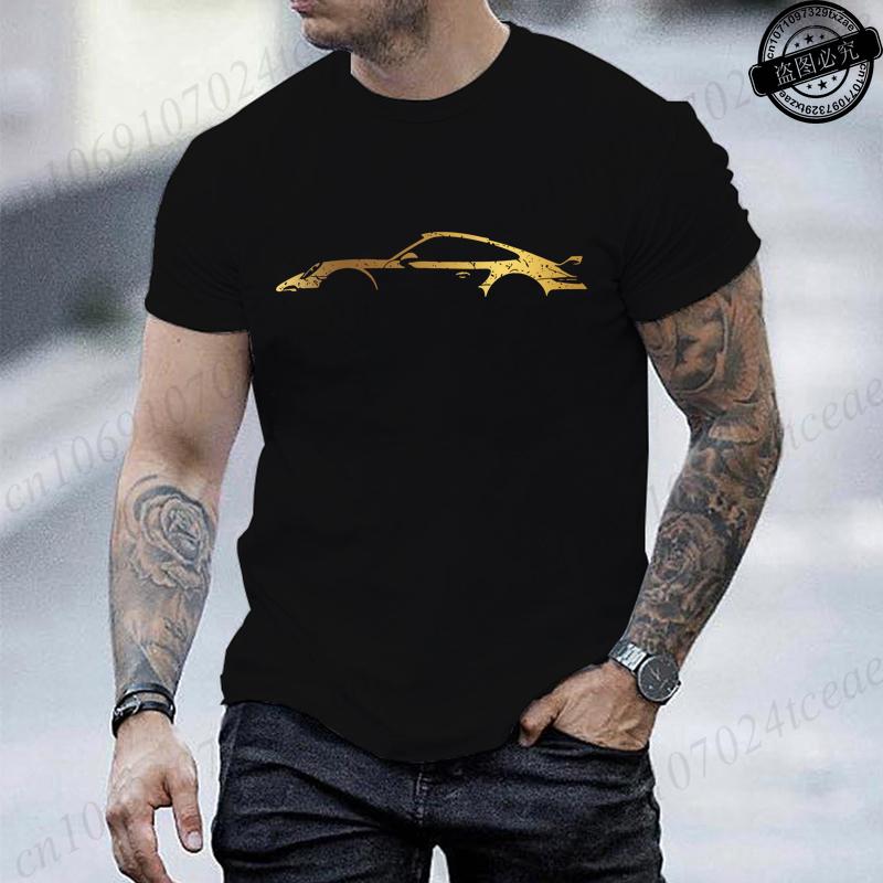 Mens Short Sleeved TShirts Funny Race Car Printed Mens Women Tshirt Round Neck Summer Top Minimalist Style Casual Clothing
